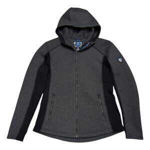 KUHL Designer Outdoor Hiking Shacket Hoodie Grey Jacket Womens Large